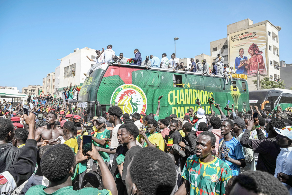 السنغاليون يحتفلون